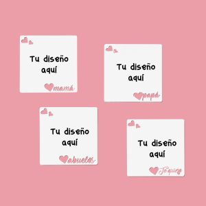 imán de madera personalizado serie familia