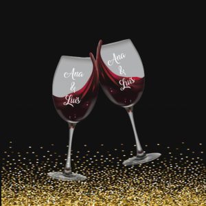 copa de vino personalizada