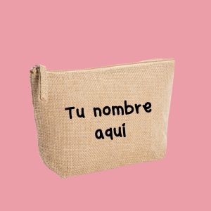 neceser de yute personalizado