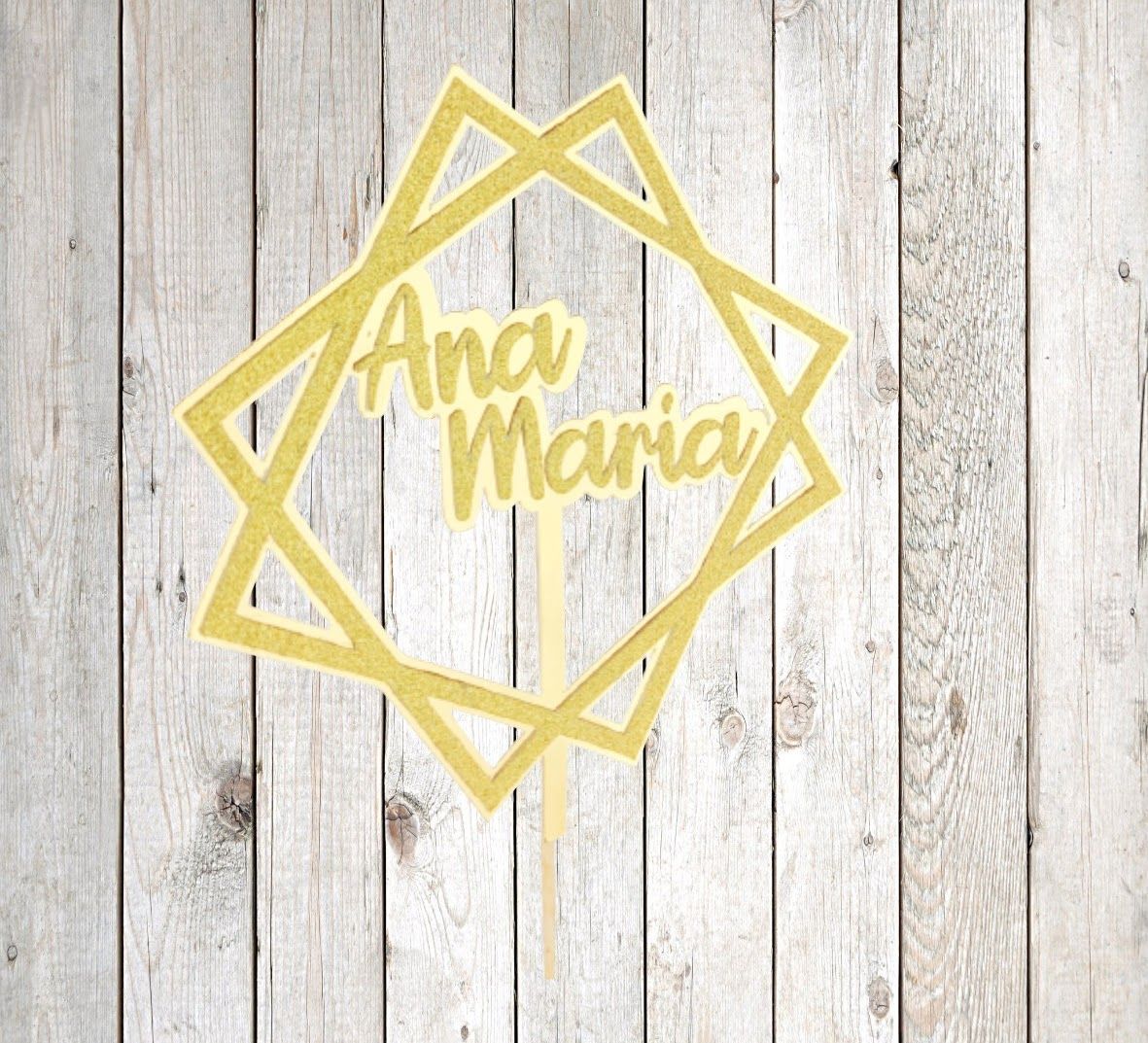 Cake topper diamante