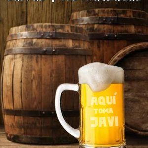 Jarra de Cerveza personalizada con nombre