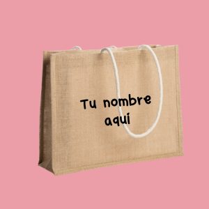 Bolso de yute playero