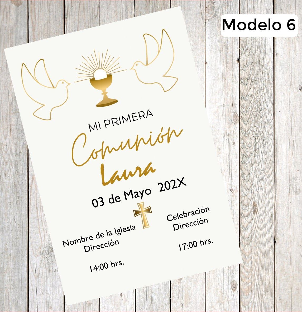 Invitaciones de comunión - Imagen 7