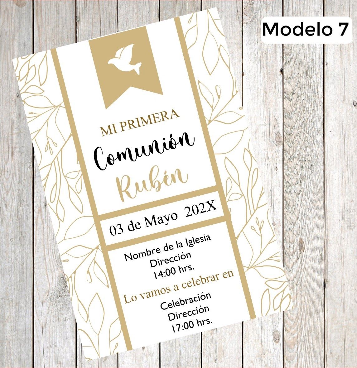 Invitaciones de comunión - Imagen 8
