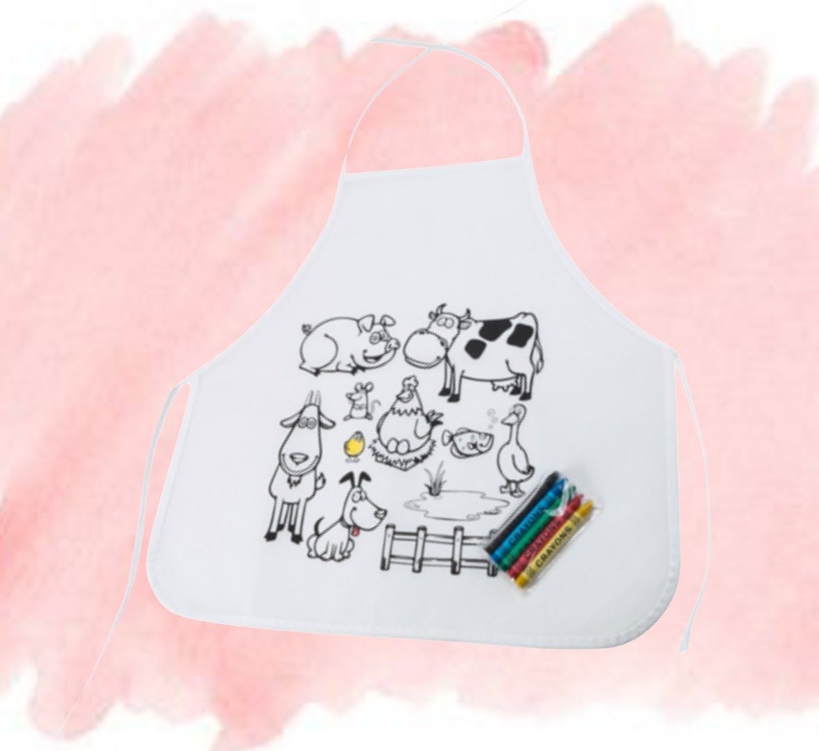 Delantal o Mochila infantil para colorear - Imagen 2