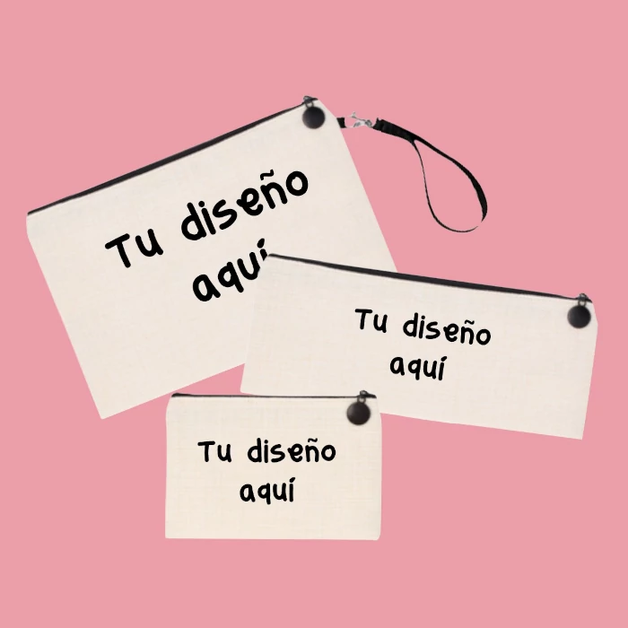 Monedero y estuche con cremallera personalizado