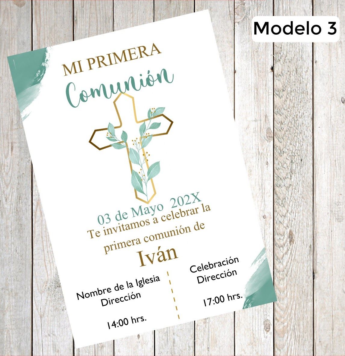 Invitaciones de comunión - Imagen 4