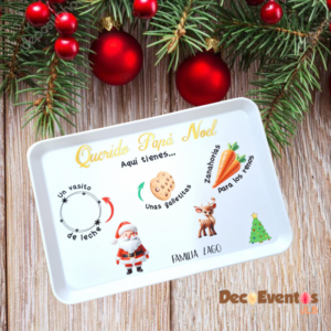 Bandeja para Papá Noel personalizada