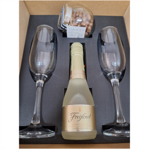 Caja de copas cava y vino espumante