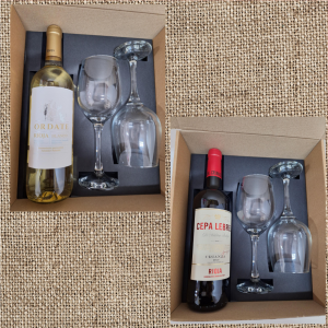 Caja de copas y vino - Modelo 1