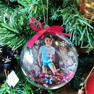 Bola de navidad con foto