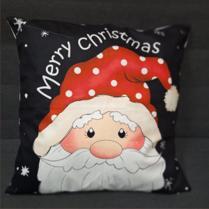 Cojín de navidad estampado papa noel