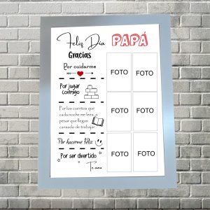 Cuadro feliz día papá