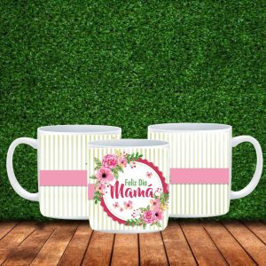 Taza feliz día mamá