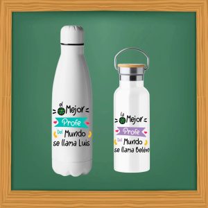 Botella mejor profe del mundo