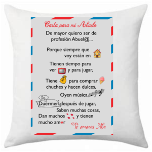 Cojín Carta para Mi Abuelo