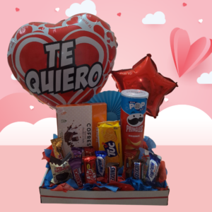 Arreglo de chuches San Valentín