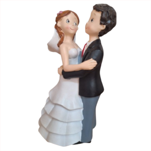 Muñeco de novios para tarta
