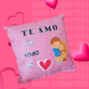 Cojín te amo con todo mi corazón