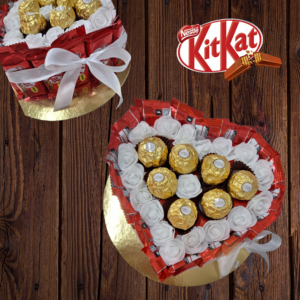 Tarta de corazón KitKat