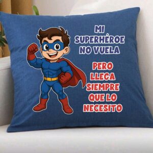Cojín-Mi superhéroe no vuela