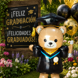 Globo de oso gigante graduación
