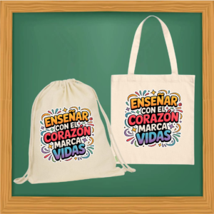 Tote bag - Macuto Enseñar marca vidas