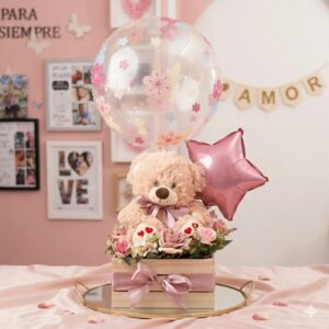 Arreglo osito de peluche