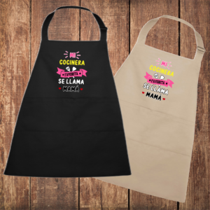 Delantal Mi cocinera favorita se llama Mamá