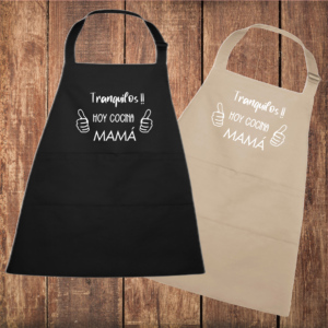 Delantal Tranquilos Hoy Cocina Mamá
